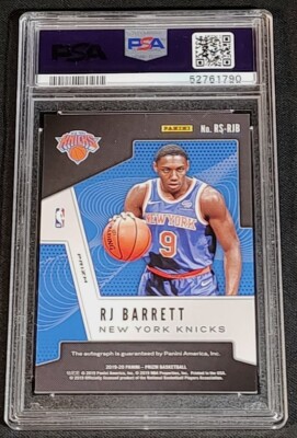 PSA 9/10 POP 3 RC AUTO RJ BARRETT BLUE SHIMMER PRIZM 🚨SSP