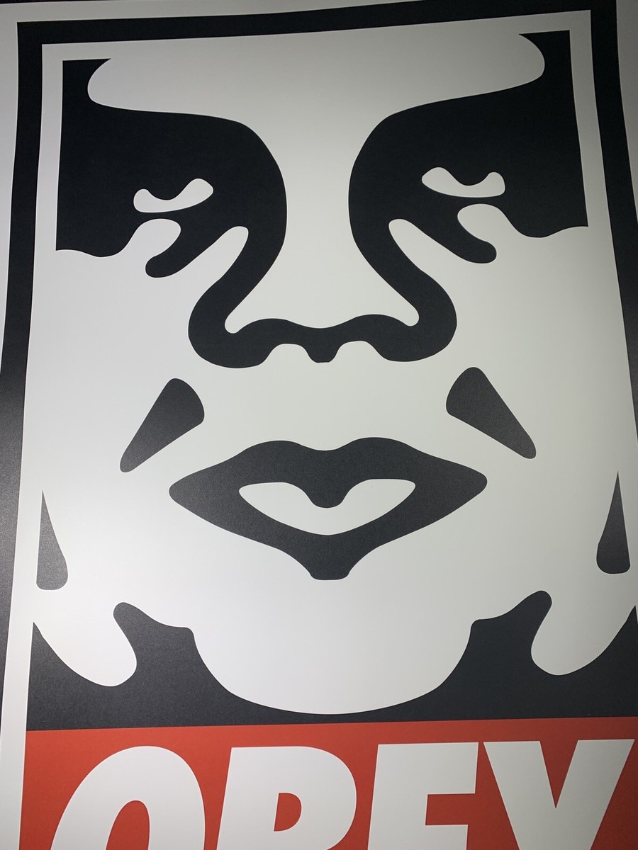 Shepard Fairey Obey Classic Icon Art Print Poster Signed Shepard Fairey Obey Classic Icon Art Print Poster Signed
