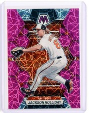2023 Panini Chronicles Mosaic JACKSON HOLLIDAY RC Rookie Pink Velocity Prizm /17