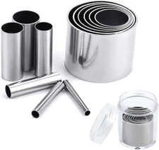 12 PCS Hole Hollow Punch Cutter Set with Storage Case,Stainless Steel round Circ