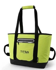 Titan Arctic Zone 30 Can/20 Quart Insulated Tote Cooler Bag Citrus Green