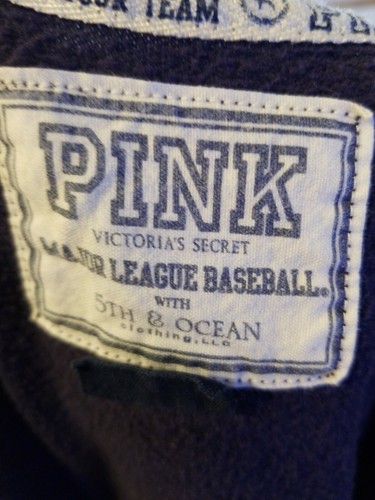 Victorias Secret PINK Boston Red Sox Navy Sweatshirt by 5th & Ocean - Size S - Picture 7 of 8