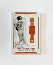 2019 Panini National Treasures Game Gear Material /99 Frank Robinson #GGM-FR HOF
