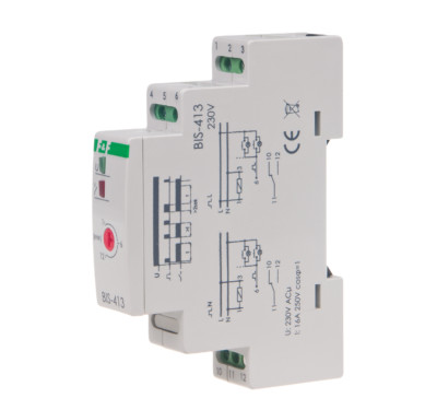 F&F BIS-413 BIS-413i Bistabiles Relais 230V AC 16 A (160 A /20 ms) Leuchtmittel 