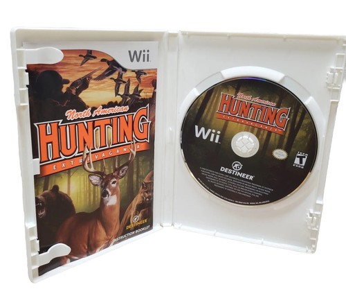 Wii Nintendo North American Hunting Extravaganza 2008 W/ Manual Blank Case CIB