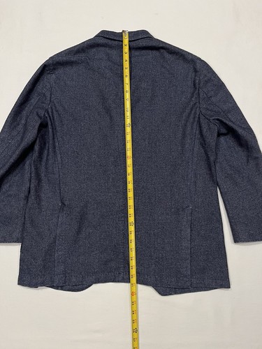 NWOT Lubiam LBM 1911 Sport Coat Unstructured Blazer Jacket Blue Mens Size 48R - Picture 18 of 20