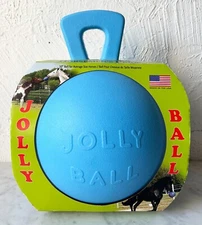 Horsemen's Pride Jolly Ball Horse Toy - Blueberry 10" Ball for Horses and Dogs