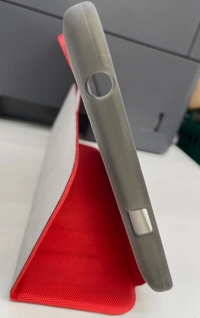 Incipio CLARION Translucent FOLIO Case for Samsung Galaxy Tab E (8") - RED - Image 3 of 4