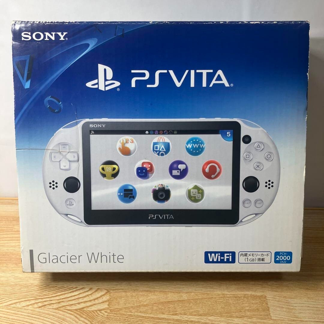 SONY - ソニーPS VITA PCH-2000 Glaier White PS Vita Glacier White PCH 2000 ZA22 Console only PSV Slim [H