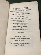 Tofanelli: Descrizione Delle Sculture E Pitture Che Si Trovano Al Campidoglio