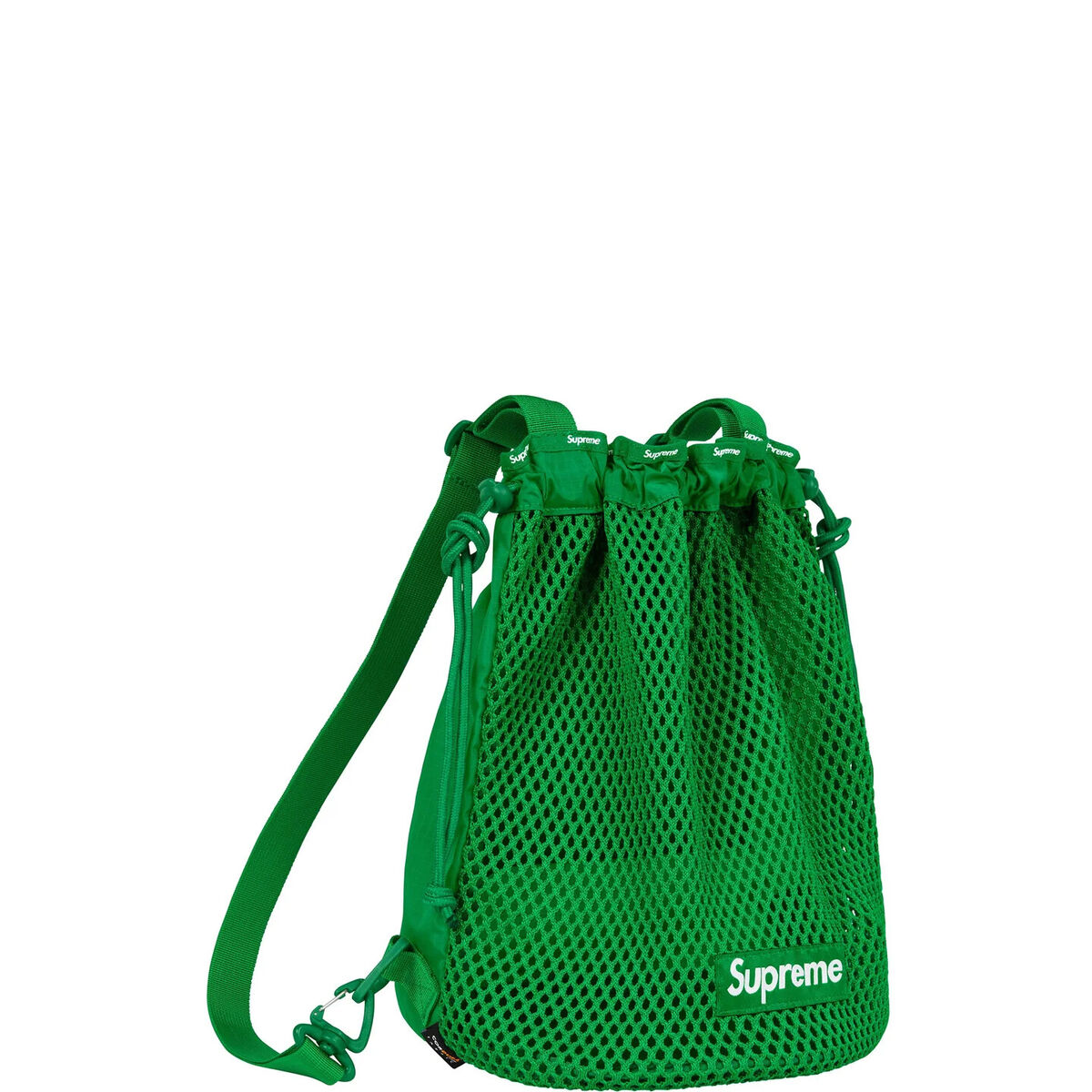 SUPREME mesh backpack green-