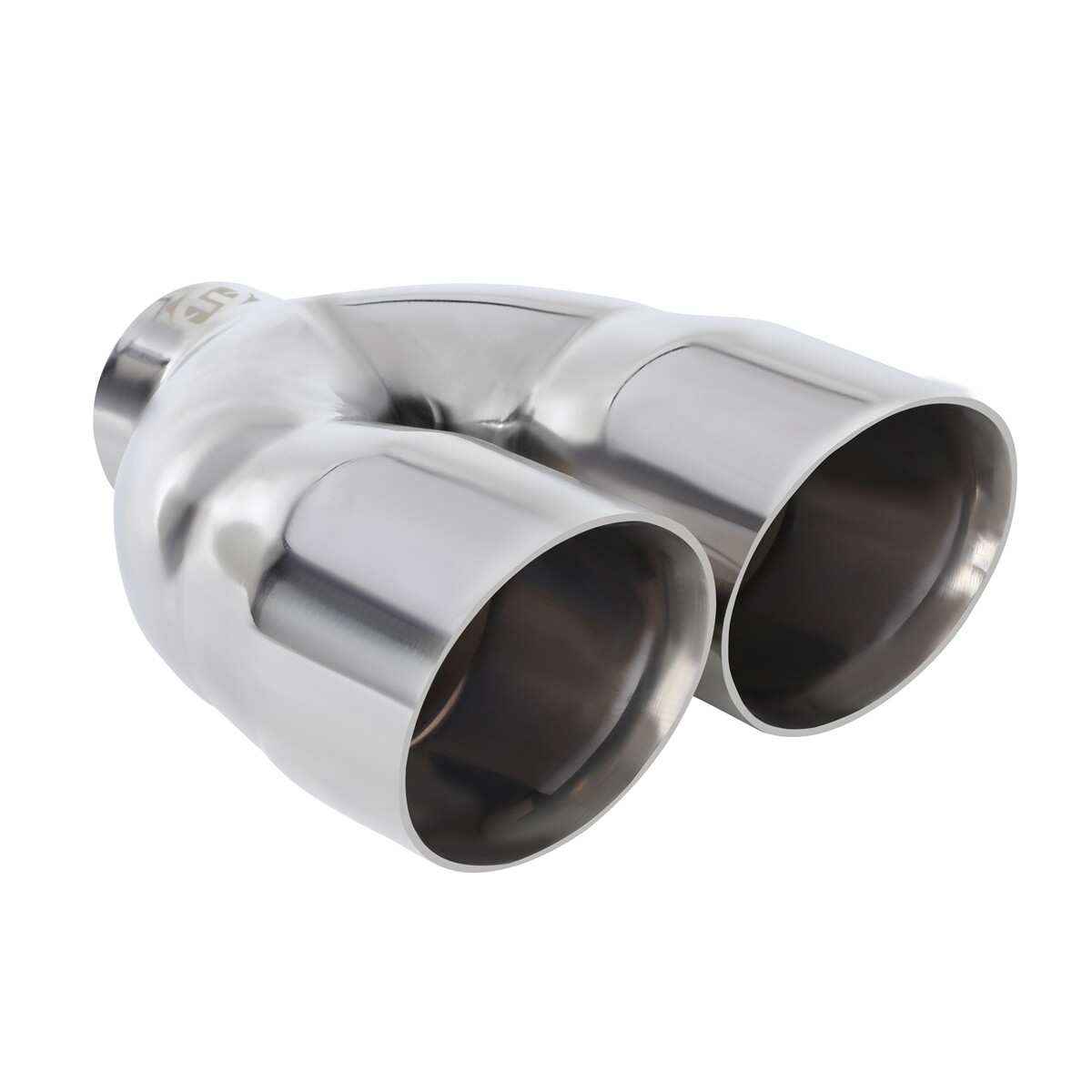 Double Pipe Exhaust Tip Weld On Chrome Muffler 2.5" ID x 7"OD x 9"L