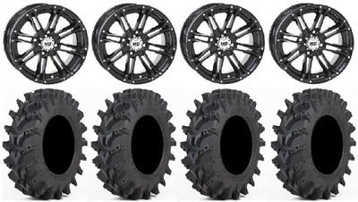 Sti Hd3 14 Wheels Black 32 Outback Max Tires Honda Pioneer 1000 Ebay