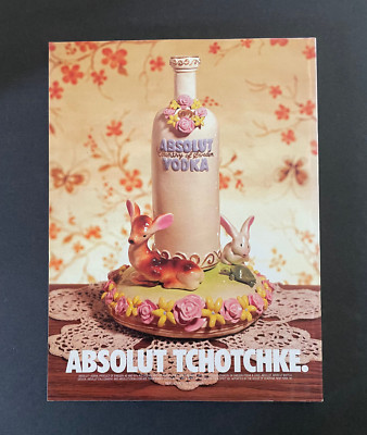 Absolut Vodka Print Ad Absolut Tchotchke 8 x 11
