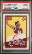 2021 Onyx Vintage AUTOGRAPH Red Ink /25 ROBERT WILLIAMS Celtics TEXAS A&M PSA 10