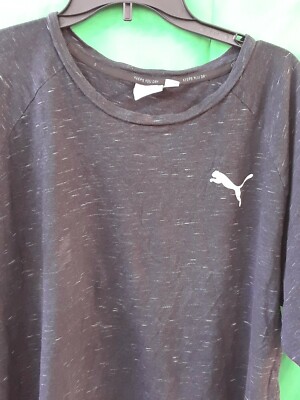 MEN'S PUMA Charcoal Gray T-SHIRT Keeps You Dry Logo Muscle Shirt