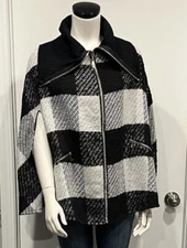 Cejon Tweed High-neck Cape New!