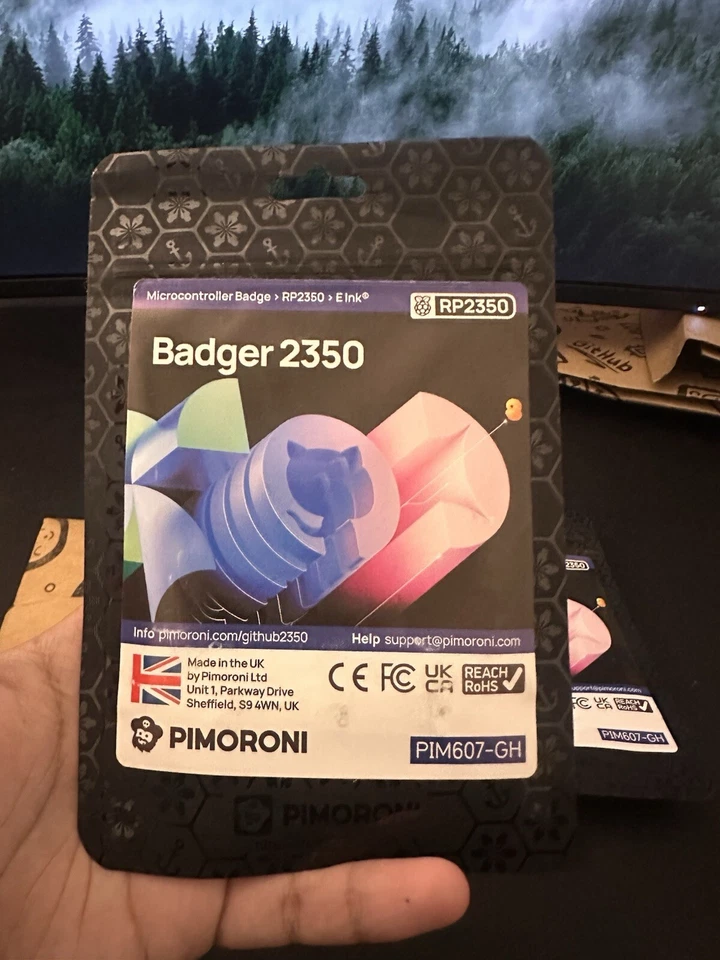 GitHub Universe '24 Hackable Badge - built in 2.9" E Ink® display (296 x 128px) - Image 2 of 3