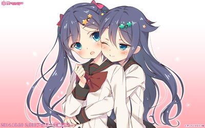 Anime twins twintails sei mikaeru joshi gakuen  Custom Playmat Mat Pad