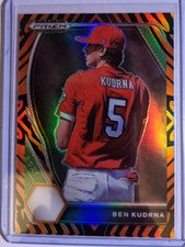 2021 PRIZM DRAFT PICKS TIGER STRIPE PRIZM BEN KUDRNA 70/99