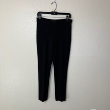 Moschino Cheap and Chic Black Rayon Knit Pleated Trouser Pants US 8