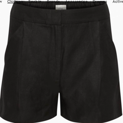 Aritzia Wilfred Fable Black Linen Zip Front Shorts : 3'' inseam Size 12 $98  | eBay