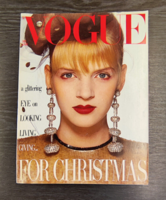 VOGUE Magazine: December 1985 - Uma Thurman | eBay
