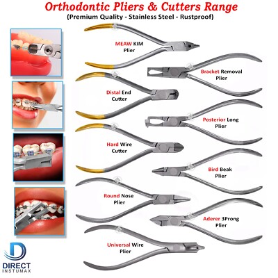 Dental Crown Remover & Orthodontic Pliers - Wire Bending Cutting Tool for Braces