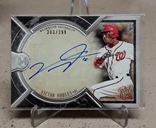 2018 Topps Museum Collection Archival Autograph VICTOR ROBLES Auto Rookie /299