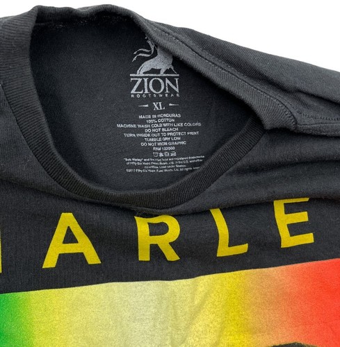 Bob Marley Zion Cotton Tee T-Shirt Band Reggae Men's XL - Picture 3 of 6