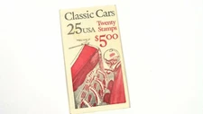Scott #BK164 USA Booklet of 20 25c Stamps Classic Cars