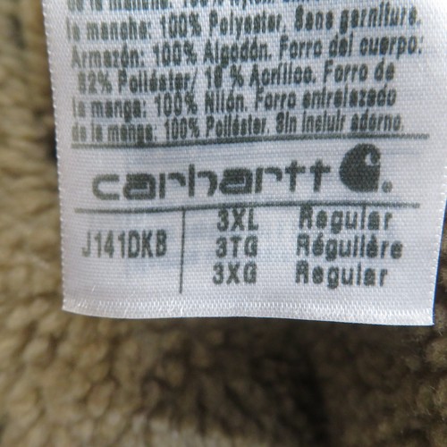 Carhartt Sierra Sherpa Lined Zip Hooded Jacket J141 Dkb Workwear Brown 3XL - Bild 9 von 10