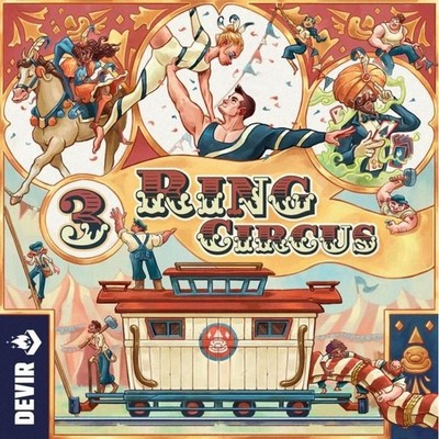 3 RING CIRCUS Brettspiel IN ITALIENISCH Zirkus DEVIR Alter 12+