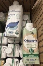 Lot of 20 Protein Shakes-11x Kate Farms 1.4 Plain 9x Nestle Compleat 1.4 Vanilla