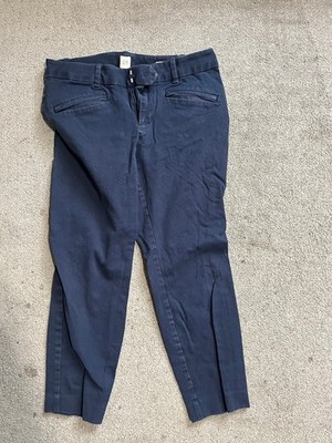 Women's Gap Curvy Skinny Ankle Pants Navy Blue Formal Sz 6P
