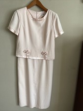 Jessica Howard Long Dress Wedding/formal Soft Peach Petite Size 12