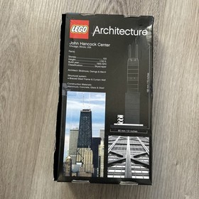 Lego Architecture 21001 John Hancock Center Retired Landmark Series Complete Box