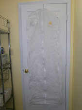 White Magnolia Bridal Storage Bag Plastic Garment Wedding Evening Gown Prom