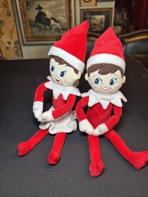 Set of 2 CCA & B Elf on a Shelf  12'' Dolls Christmas