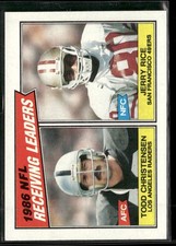 Click to enlarge Todd Christensen / Jerry Rice