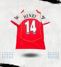 Camiseta deportiva local de los Invincibles 2003/2004 del Arsenal Thierry Henry #14 rara camiseta clásica