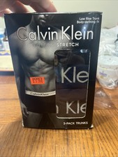 3 Pack Calvin Klein Men's Cotton Stretch, Low Rise Trunk Size XL 40-42 Open Box