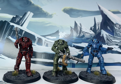 Fallout Wasteland Warfare Unaligned X-01 Power Armour Made To Order