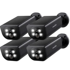 4PCS Wansview Solar Security Camera Wireless Outdoor 2K WiFi Human Detection