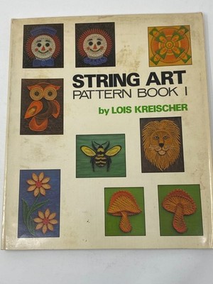 String Art Pattern Book Paperback 1976 by Lois Kreischer Retro Crown Publishers