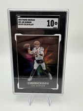 Panini 2023 Obsidian Joe Burrow #22 Black Color Blast SGC 10 Bengals NFL