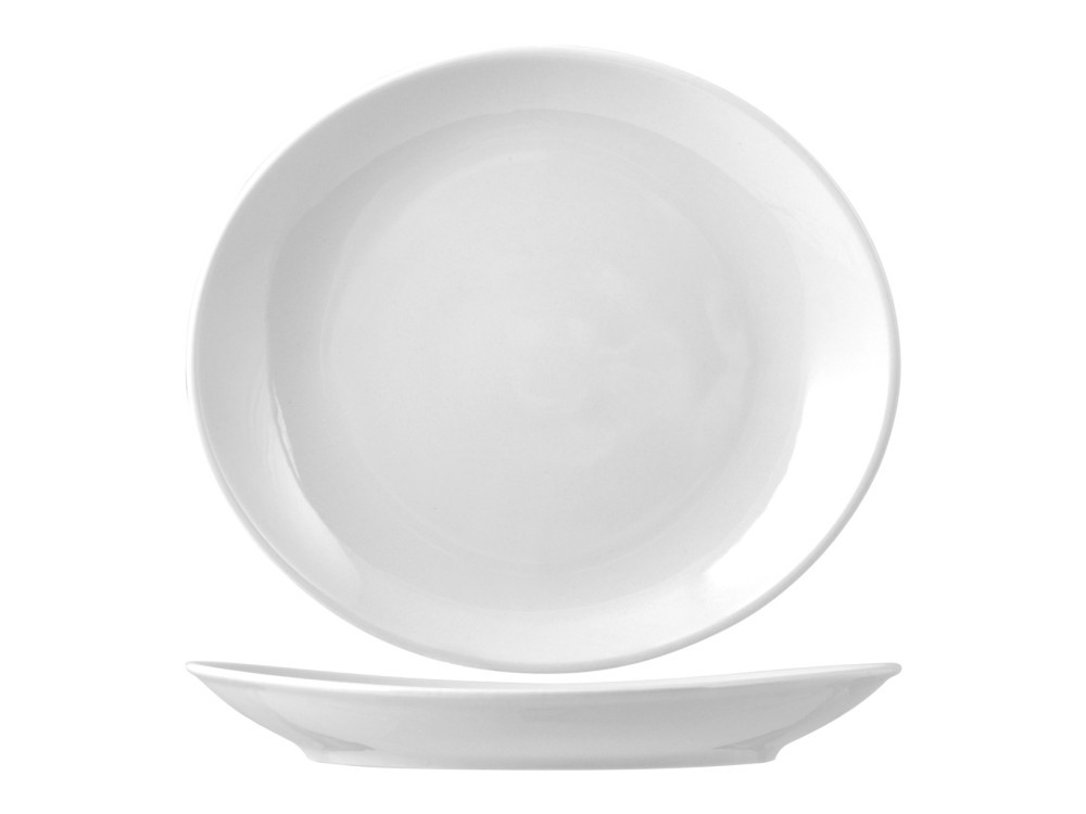 Porcelain Plate Tivoli White Steak 27.5