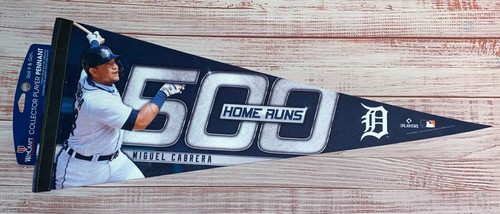 Miguel Cabrera 500 Home Runs WinCraft Sammler Wimpel Detroit Made In USA