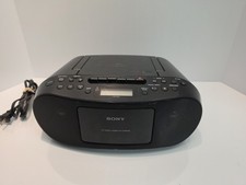 Sony CFD-S50 CD Radio Cassette-Corder Boombox TESTED Antenna Has Damage
