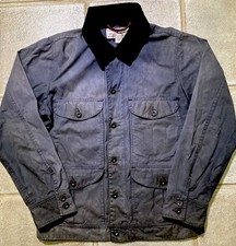 Filson Waxed Canvas Coat - Journeyman Unlined Waxed Jacket Size M Made in USA